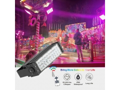 Amusement Ride Lighting - 50W Outdoor LED RGB Flood Light Reflector Projector Lamp With Remote Controller